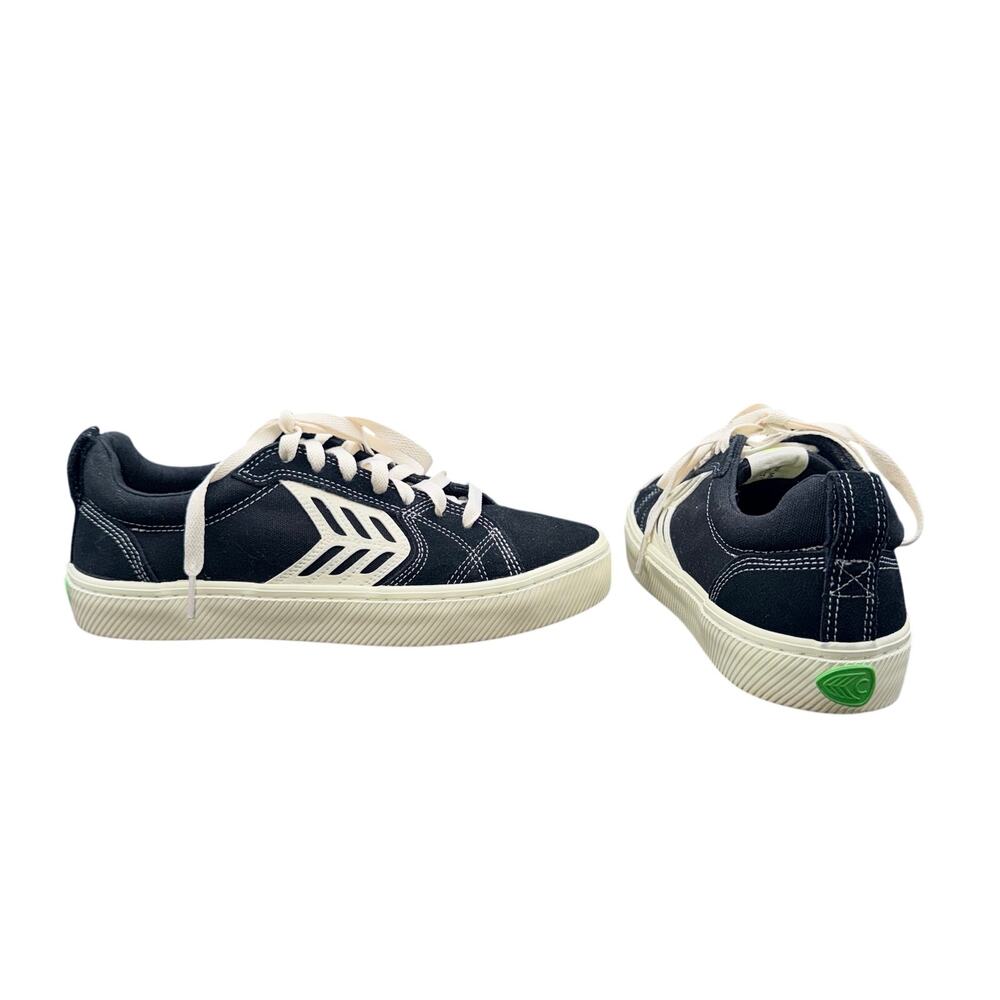 Cariuma CATIBA Pro Black Canvas Sneakers Men 8 Women 9.5 EU 40.5